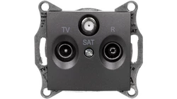 SEDNA Gniazdo antenowe R/TV/SAT końcowe grafitowe SDN3501370