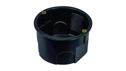 Puszka końcowa PK60 Lux z wkrętami czarna A.0002 /100szt./