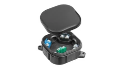 Puszka natynkowa hermetyczna 92x92 4mm2 IP54 czarna odporna na UV A.0020C /10szt./