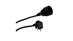 Przedłużacz 1-gniazdowy, 3m, 3x1,0mm OWY czarny 28218