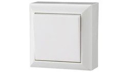 Łącznik pojedynczy zwierny natynkowy, IP20, biały, GAO 20453