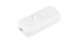 Łącznik przelotowy kołyskowy na kabel KLIK 1-biegunowy 2,5A 250 V biały 09046