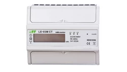 Licznik energii elektr. 3-fazowy z programowalną przekładnią 5-6000/5A RS-485 MODBUS cyfrowy LE-03M-CT