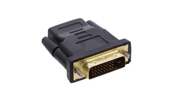 Adapter HDMI(F)-DVI-D(M) czarny AD-0010-BK
