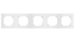 SANTRA ramka pięciokrotna IP20 biały 4175-00