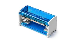 Dwubiegunowy modułowy blok rozdzielczy 2x(7x6mm2 2x25mm2 2x35mm2 ) na szynę TS35 ShNK 2x11 85146002