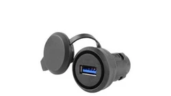 Gniazdo USB 3.0 do otworu 22mm tworzywo czarny z zaślepką /konieczny uchwyt/ 3SU1900-0GA10-0AA0