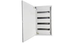 Rozdzielnica natynkowa metalowa 72 modułowa 4x18 436x755x130 RAL9003 IP30 MN72/4/18