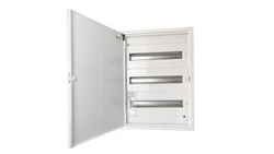 Rozdzielnica natynkowa metalowa 54 modułowa 3x18 436x605x130 RAL9003 IP30 MN54/3/18