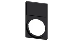 Ramka do etykiet samoprzylepnych 17,5x27mm prostokątna czarna otwór 22mm SIRIUS ACT 3SU1900-0AP10-0AA0 /10szt./
