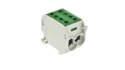 Blok rozdzielczy 1-torowy Al/Cu 1x70/2x50 zielony E.4163/Z