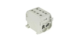 Blok rozdzielczy 1-torowy Al/Cu 1x70/2x50 szary E.4163/SZ