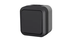 Łącznik zwierny dzwonek pojedynczy natynkowy Aqua Pro IP55 szaro grafitowy 60322