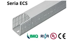 Korytko grzebieniowe samogasnące 120x40 szare z pokrywą PV UV /2m/ ECS12040