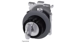 Przełącznik obrotowy kluczykowy, 3-pozycyjny, SIRIUS ACT