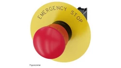 Przycisk bezpieczeństwa kpl 22mm tworzywo czerwony 2R przez obrót etykieta Emergency Stop IP69k SIRIUS ACT 3SU1100-1HB20-1PG0