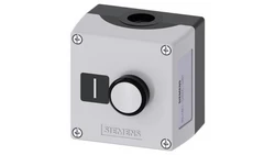 Kaseta sterownicza szara tworzywo 1 otwór przycisk biały /I/ 1NO SIRIUS ACT 3SU1801-0AD00-2AB1