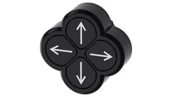 Przycisk poczwórny 22mm tworzywo czarny 4 przyciski 4 strzałki z samopowrotem SIRIUS ACT 3SU1000-3FB11-0AU0