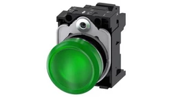 Lampka sygnalizacyjna kompletna 22mm zielona LED 24V AC-DC metal przył sprężynowe SIRIUS ACT 3SU1152-6AA40-3AA0