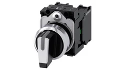 Przełącznik selektora, podświetlany, 22 mm, okrągły 3SU1150-2BM60-1NA0