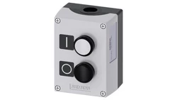 Kaseta obudowa sterownicza szara dwa przyciski biały /I/ 1NO czarny /O/ 1NC SIRIUS ACT 3SU1802-0AC00-2AB1