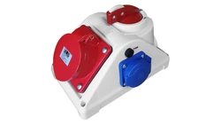 Rozdzielnica skrzynka budowlana z wyłącznikiem 0-1 COMBO 32/5 2x230V IP44 / E96062542C