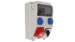 Zestaw zasilający PRYMA 9D skośna 32A/5P + 2x230V + wyłącznik 0-1 IP44 E930101520