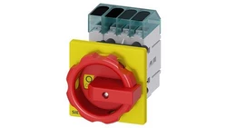 Rozłącznik główny/awaryjny 3P+N 32A 11,5kW AC23A 400V montaż tablicowy otwór centralny 22.5 mm pokrętło 3LD3254-0TL53