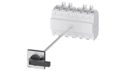 Rozłącznik główny 6P 160A 75kW AC23A 400V montaż na płycie z wałkiem pokrętło czarne piórkowe 4 otwory 3LD2318-3VK11