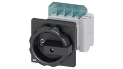 Rozłącznik główny 3P 16A 7.5kW AC23A 400V styki pom 1Z 1R montaż tablicowy pokrętło czarne otwór centralny 22.5 mm 3LD2054-1TP51