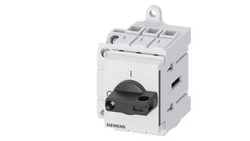 Rozłącznik główny 3P 16A 7,5kW AC23A 400V styki pom 1Z 1R montaż modułowy pokrętło czarne piórkowe 3LD3030-1TK11