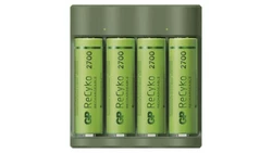 Ładowarka akumulatorów Everyday B421 4 sloty + 4 x akumulator AA REC 2700 + USB / 1604842110