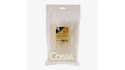 Opaska kablowa otwierana wielokrotnie biała 250x7.6 COBRA /100szt./ 962103