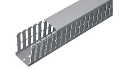 Korytko grzebieniowe samogasnące 8/12/8 60x80 szare z pokrywą PV UV /2m/ (opak. 36m)