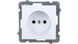 SONATA Gniazdo pojedyncze biały mat GP-1R/m/75