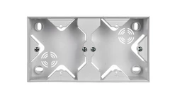 SONATA Puszka instalacyjna do serii SONATA podwójna biały mat PNP-2R/75