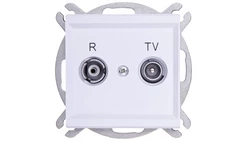 SONATA Gniazdo RTV końcowe biały mat GPA-RK/m/75