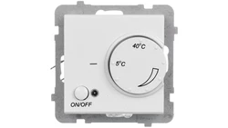 SONATA Regulator temperatury z czujnikiem napowietrznym biały mat RTP-1RN/m/75