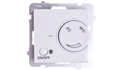 SONATA Regulator temperatury z czujnikiem podpodłogowym biały mat RTP-1R/m/75