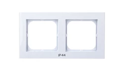 SONATA Ramka podwójna do łączników IP-44 biały mat RH-2R/75