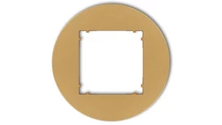 MINI Ramka uniwersalna pojedyncza okrągła z tworzywa złoty 29MRTO-1