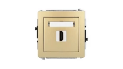 DECO Mechanizm gniazda pojedynczego HDMI 2.1, 8K złoty 29DHDMI-5