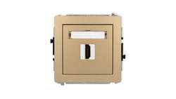 DECO Mechanizm gniazda pojedynczego HDMI 2.1, 8K złoty metalik 8DHDMI-5