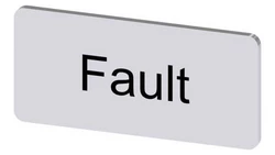 Etykieta samoprzylepna 12,5x27mm srebrna czarna inskrypcja /Foult/ SIRIUS ACT 3SU1900-0AC81-0EC0 /10szt./