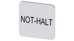 Etykieta samoprzylepna do kaset 22x22mm srebrna inskrypcja /NOT-HALT/ SIRIUS ACT 3SU1900-0AF81-0AT0 /10szt./