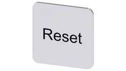 Etykieta samoprzylepna do kaset 22x22mm srebrna inskrypcja /Reset/ SIRIUS ACT 3SU1900-0AF81-0DU0 /10szt./