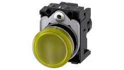 SIRIUS ACT LAMPKA SYGNALIZACYJNA KOMPAKTOWA, 22MM, OKRĄGŁA, TWORZYWO, ŻÓŁTA, Z SOCZEWKĄ, GŁADKA, Z UCHWYTEM 3SU1201-6AB30-1AA0