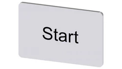 Etykieta samoprzylepna 17.5x27mm srebrna inskrypcja /Start/ SIRIUS ACT 3SU1900-0AD81-0DT0 /10szt./