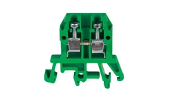 Złączka szynowa przelotowa 2-przewodowa 4mm2 zielony ZUG-G4 A11-0105