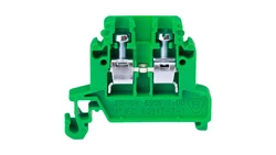 Złączka szynowa przelotowa 2-przewodowa 4mm2 zielony ZG-G4 A11-8205